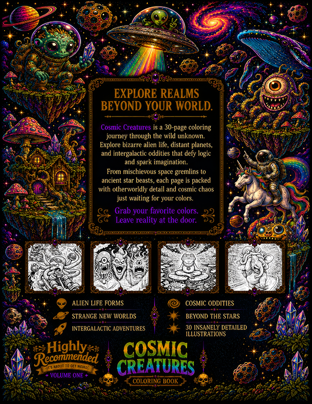 Cosmic Creatures back cover